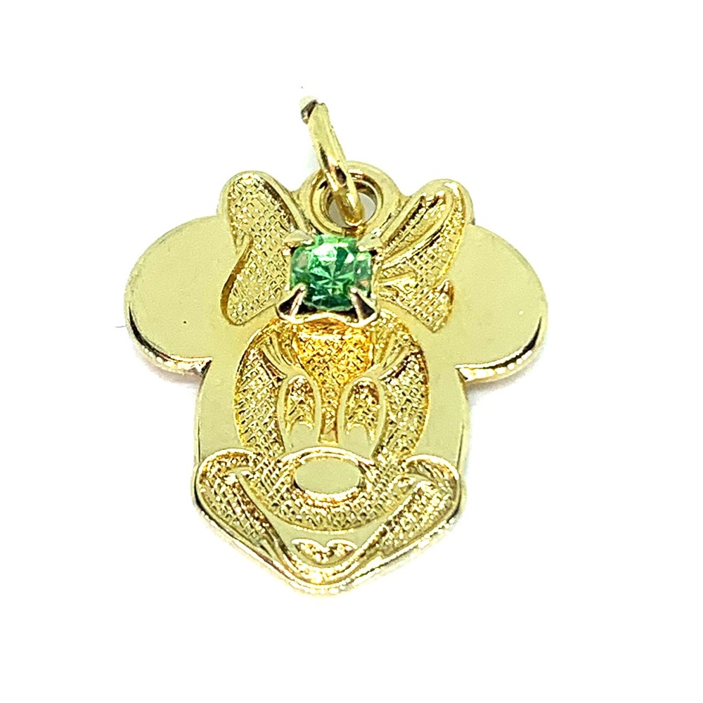 Disney August Faux Peridot Birthstone Pendant